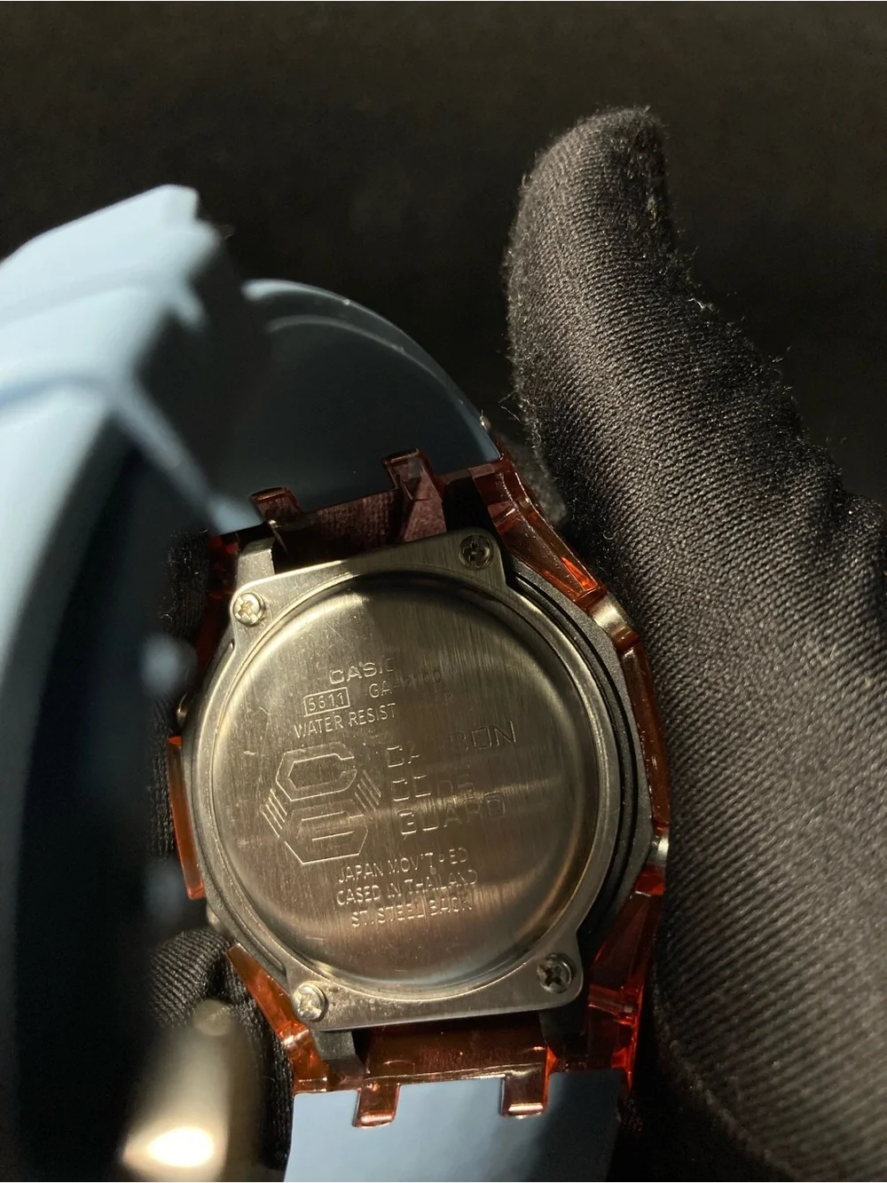 Clear and Pink G Shock Ga2100